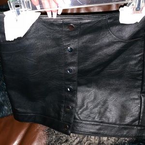 Dixie Faux Leather Miniskirt
TOPSHOP